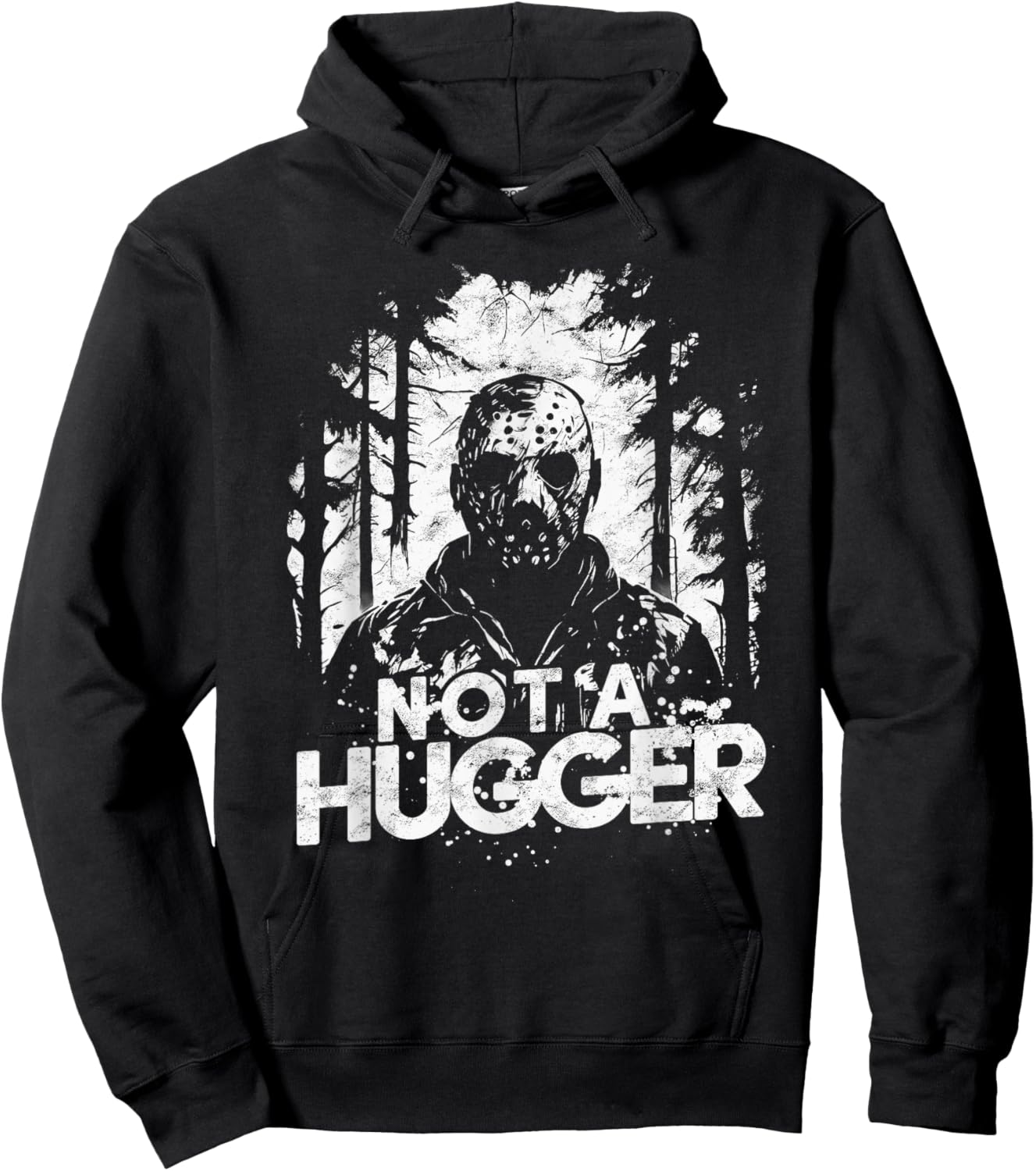 Funny Scary Character Hugger Hoodie - Hoodie | Black