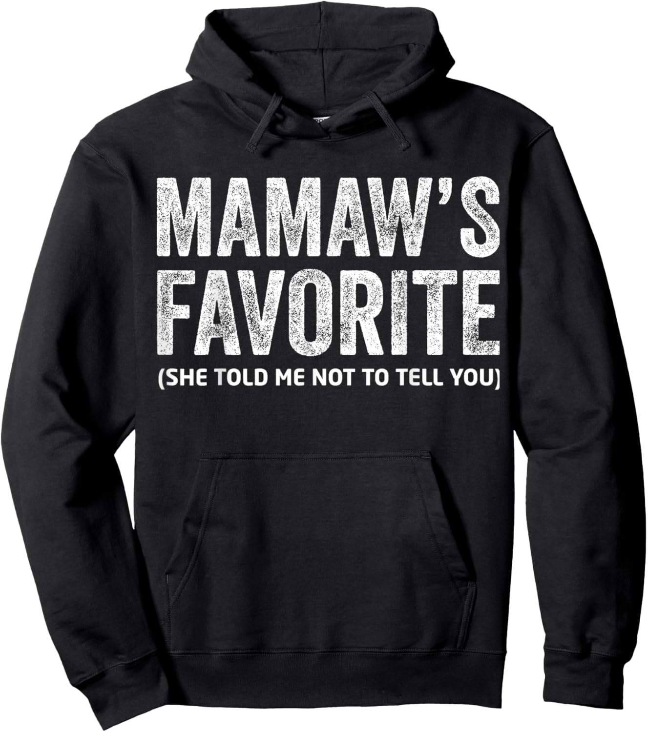 Funny Mamaw's Favorite Vintage Hoodie - Hoodie | Black