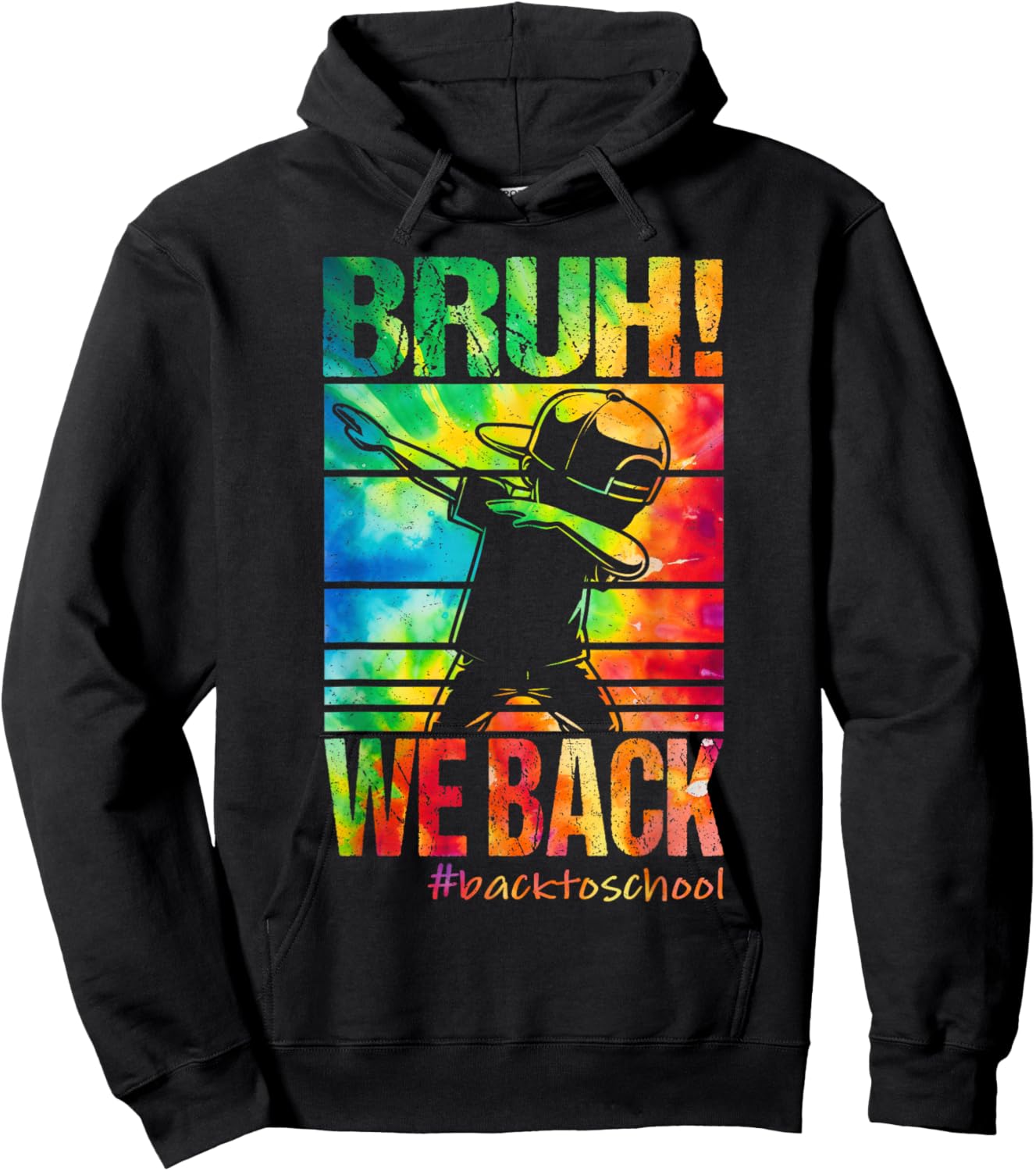 Bruh We Back First Day Of School Kids Back To School Boys Hoodie - Hoodie | Black