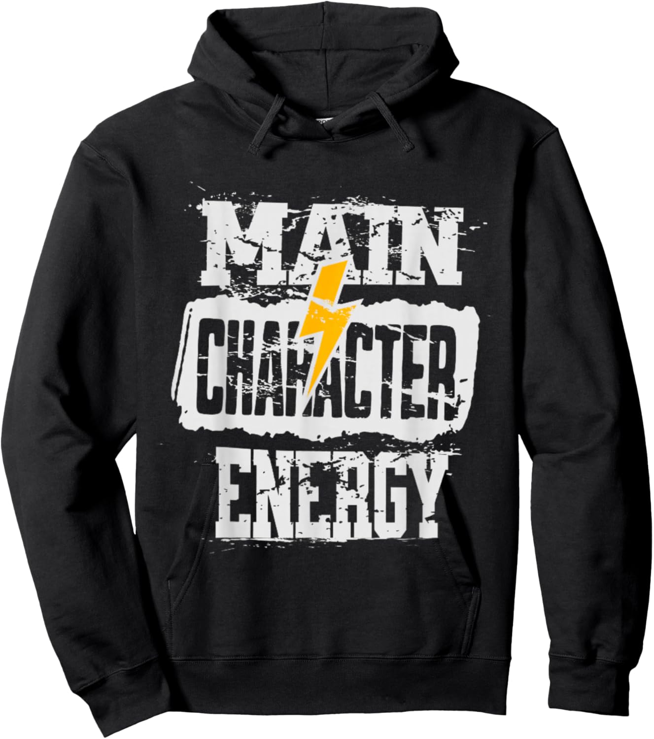 Main Character Energy Be the Hero Hoodie - Hoodie | Black