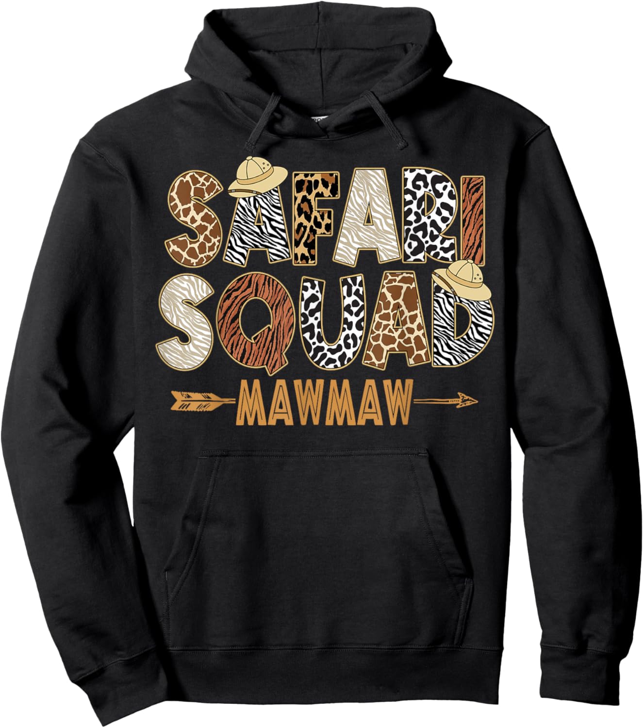 Safari Zoo Safari Squad Mawmaw of Birthday Boy Girl Hoodie - Hoodie | Black