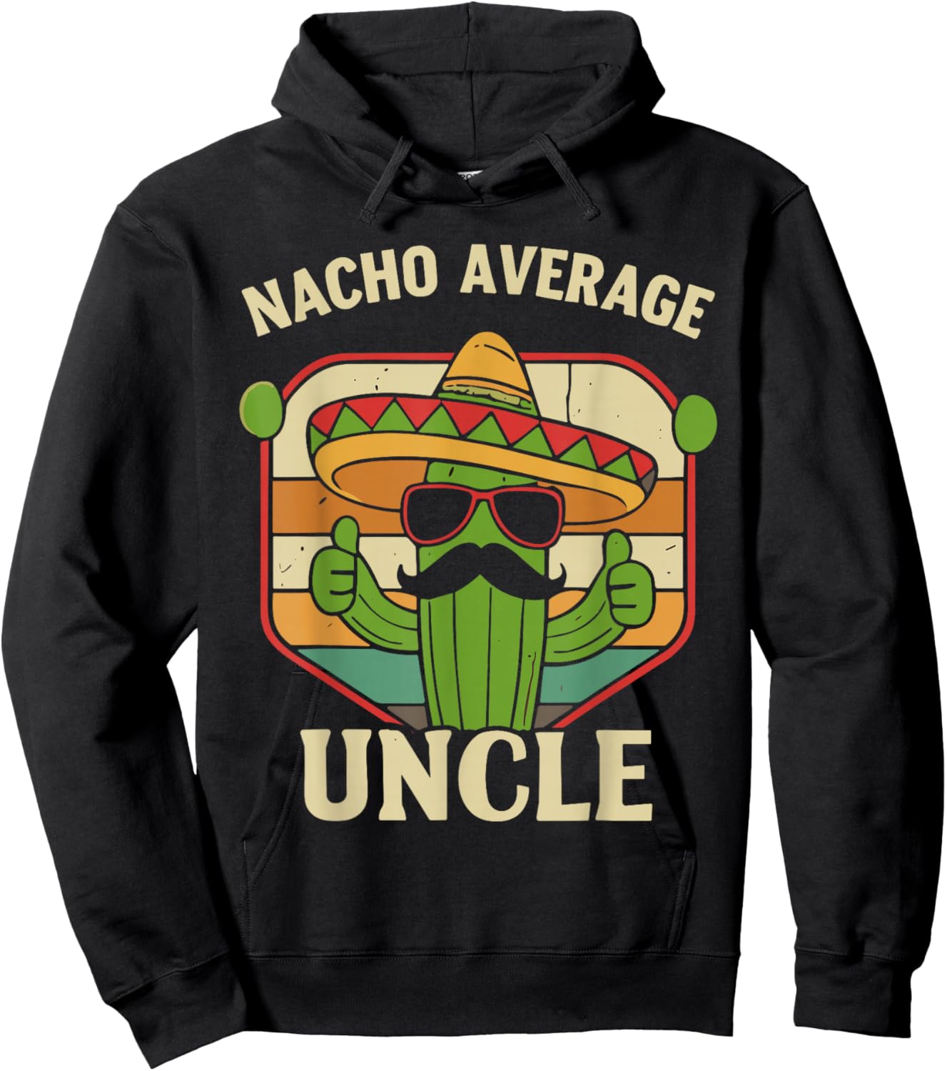 Retro Favorite Uncle Shirt, Vintage Best Uncle Ever Hoodie - Hoodie | Black