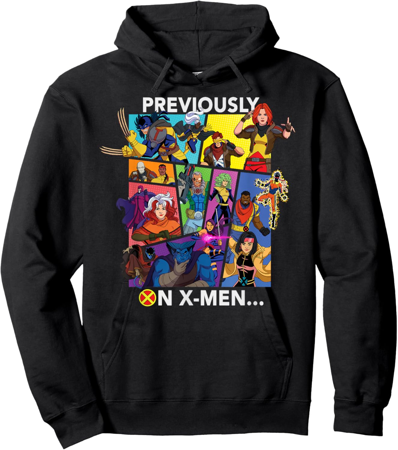 Marvel Studios X-Men '97 Season 2 Previously on X-Men Hoodie - Hoodie | Black