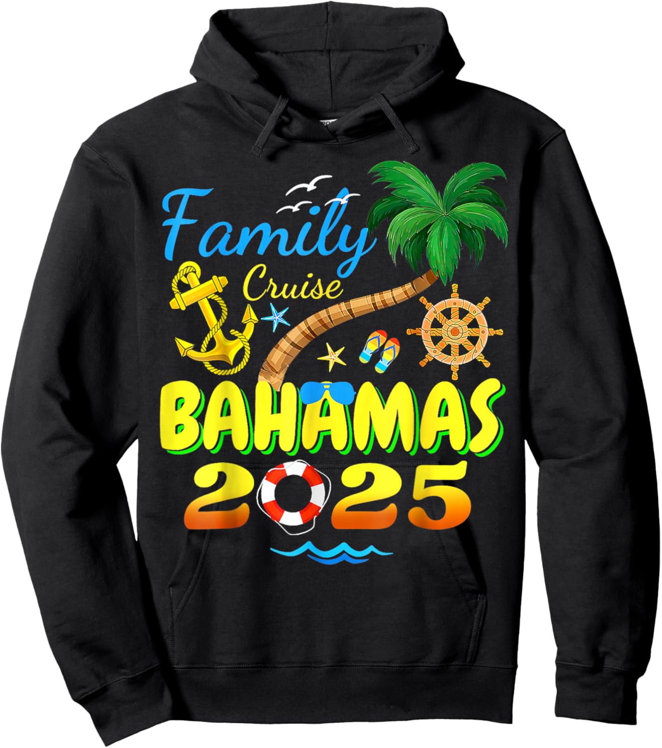 Bahamas Cruise 2025 Family Friends Group Vacation Matching Hoodie - Hoodie | Black