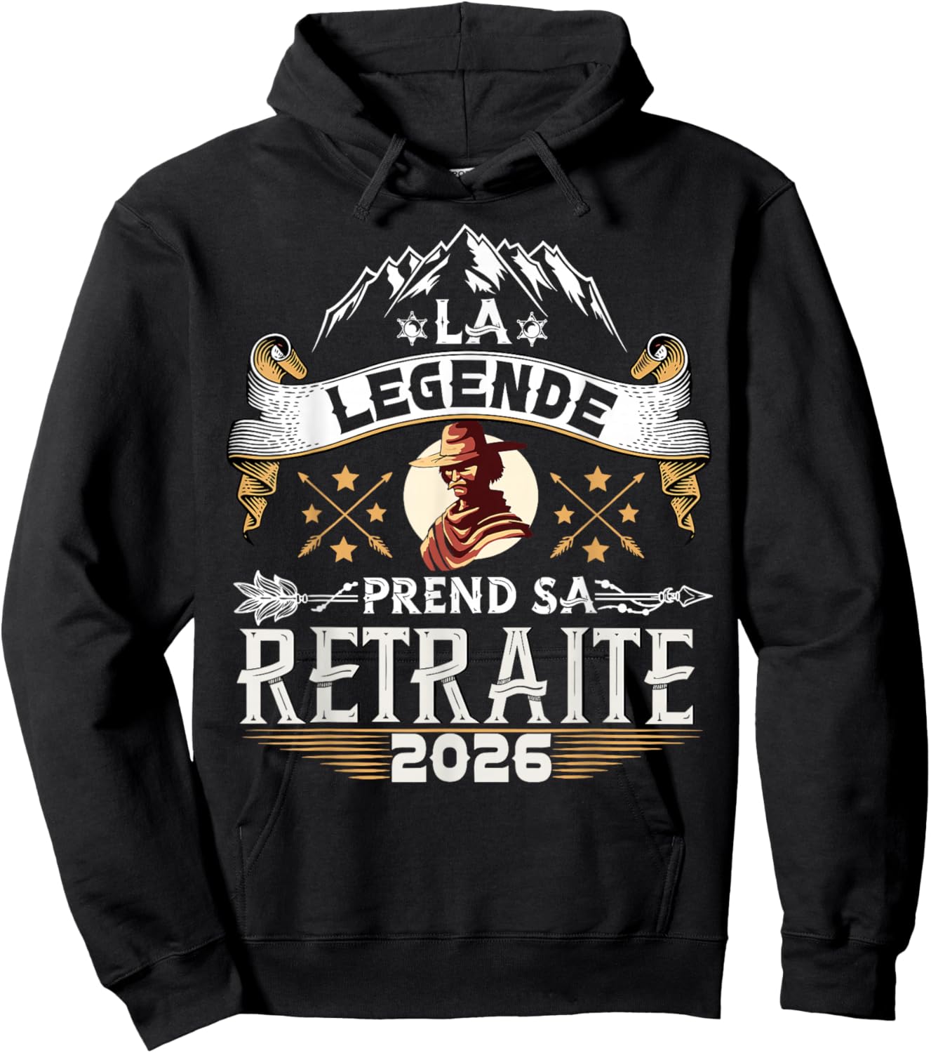 La Légende Prend Sa Retraite 2026 Homme Humour Humoristique Hoodie - Hoodie | Black