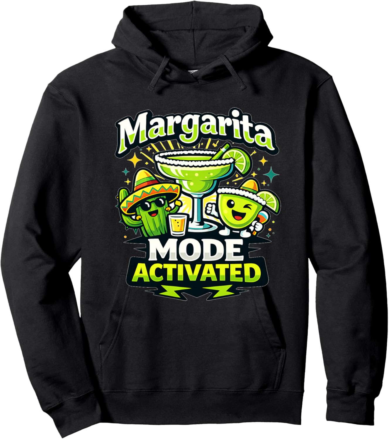 Margarita Mode Activated Cute Fiesta Party Tequila Dire Haut de Gamme Hoodie - Hoodie | Black