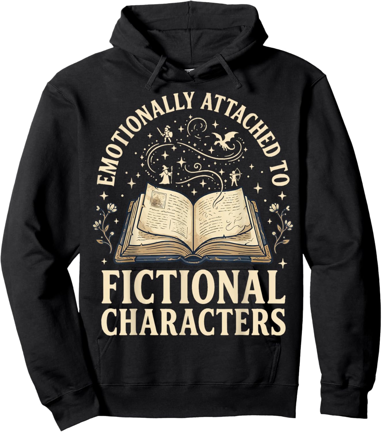 Emotionally Attached to Fictional Characters Hoodie - Hoodie | Black