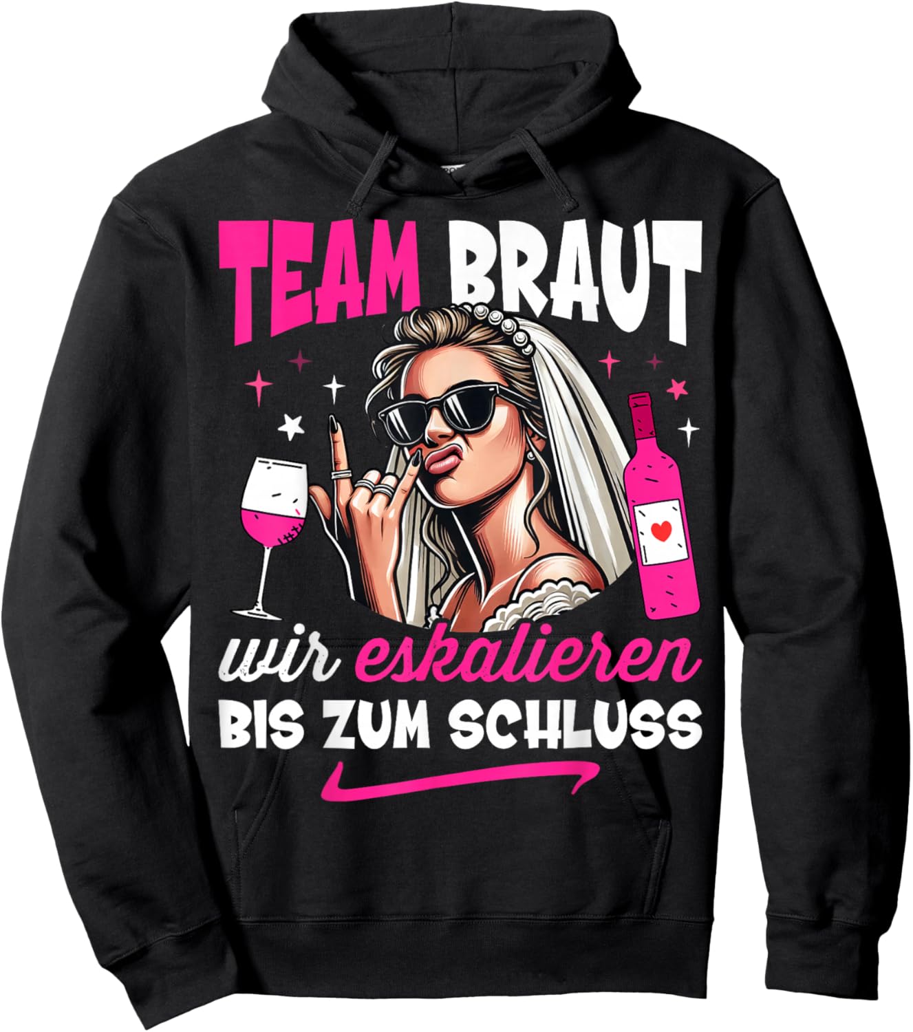 Stag Party Women's Team Bride JGA Women's , black, S Hoodie - Hoodie | Black