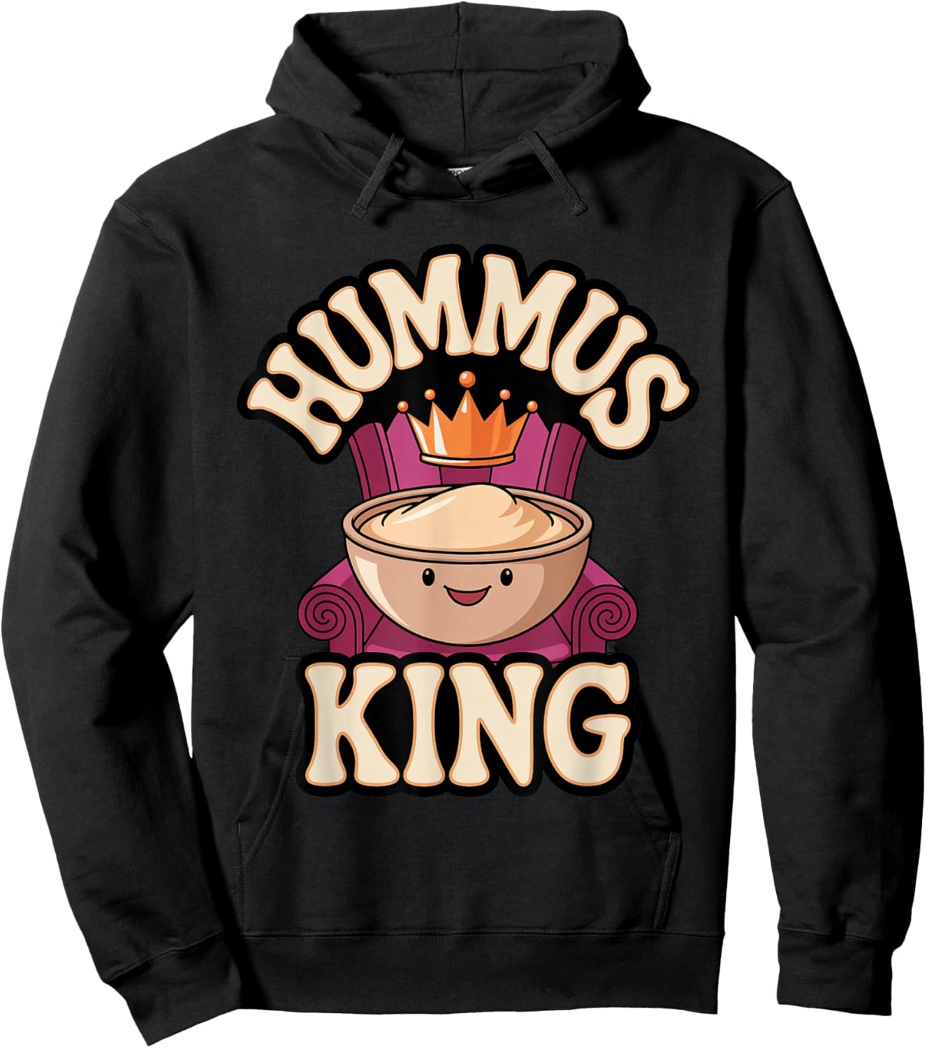 Hummus King Hoodie - Hoodie | Black