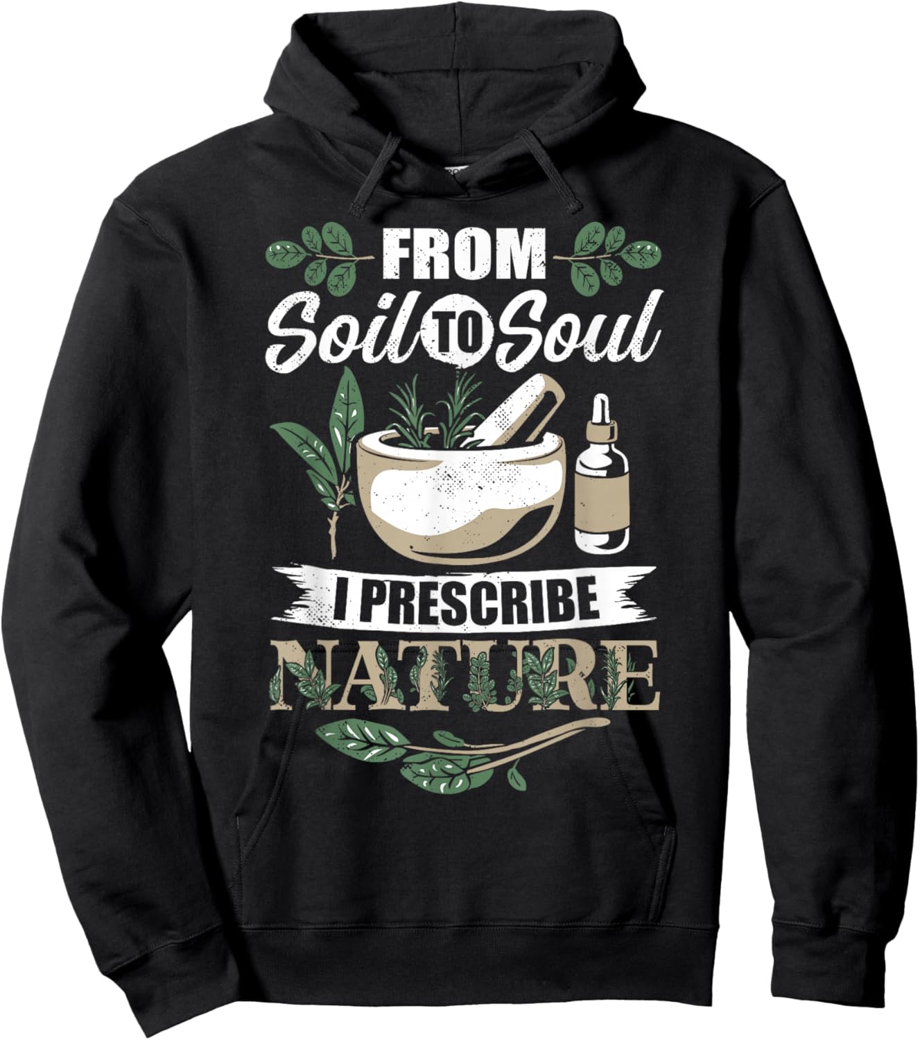 Medical Herbalism Soil Soul Herbal Natural Medicine Hoodie - Hoodie | Black