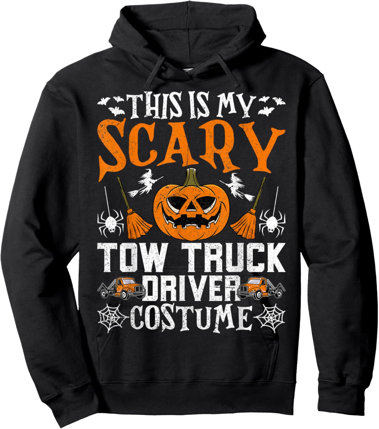 This Is My Scary Tow Truck Towing Driver Costume - Halloween Hoodie - Hoodie | Black
