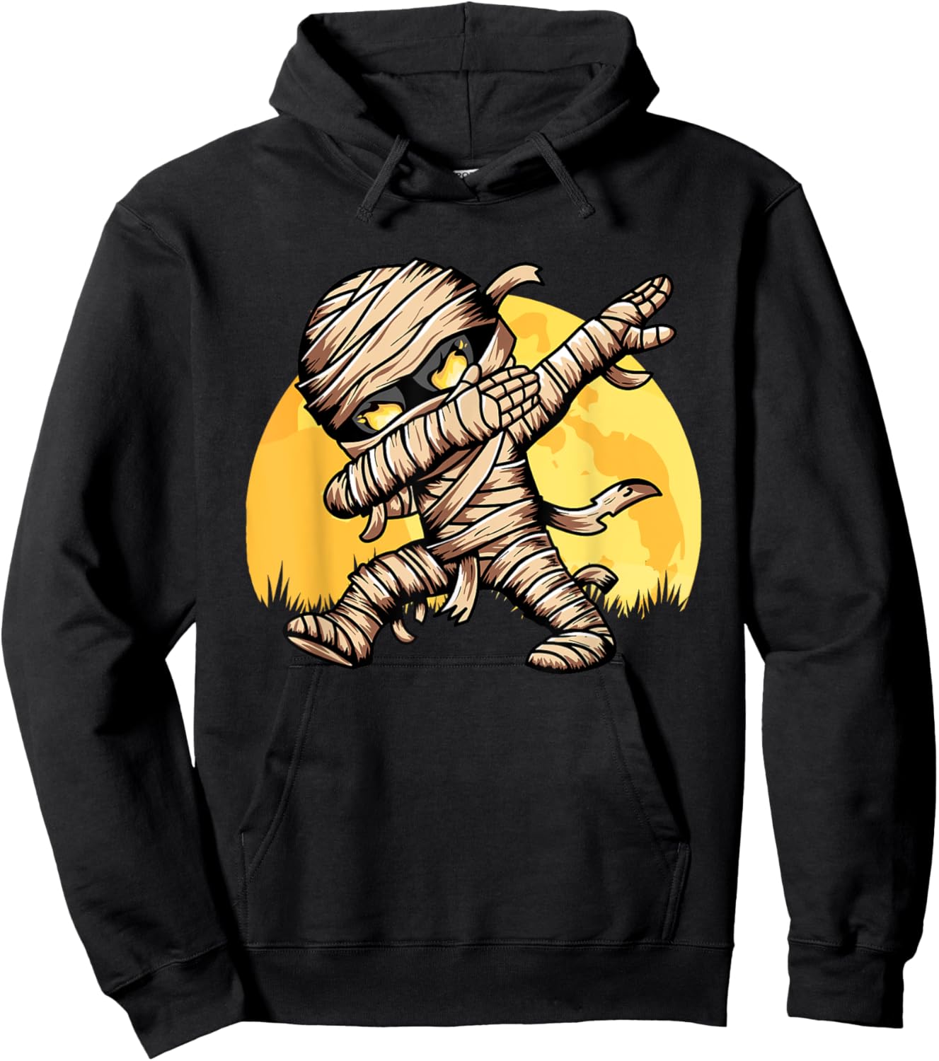 Dabbing Mummy Costume Dab Dancing Men Kids Boys Halloween Hoodie - Hoodie | Black