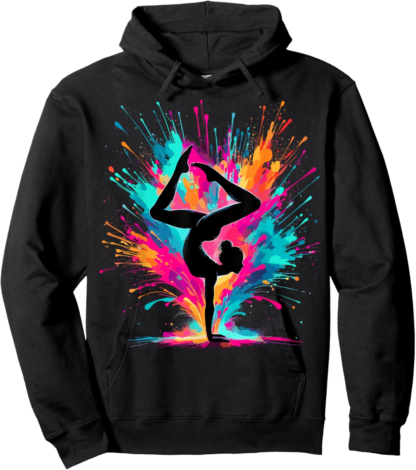 Gymnastics Colorful Gymnast Lover Hoodie - Hoodie | Black