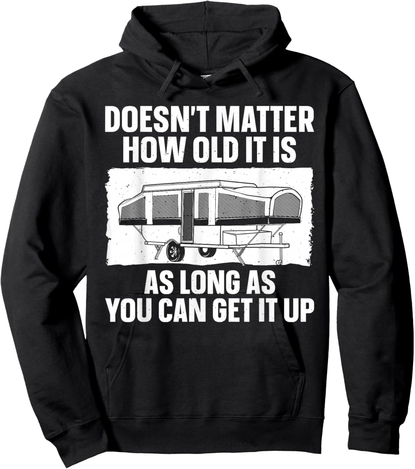 Best Pop Up Camper Art Women Pop Up Trailer Camping Hoodie - Hoodie | Black