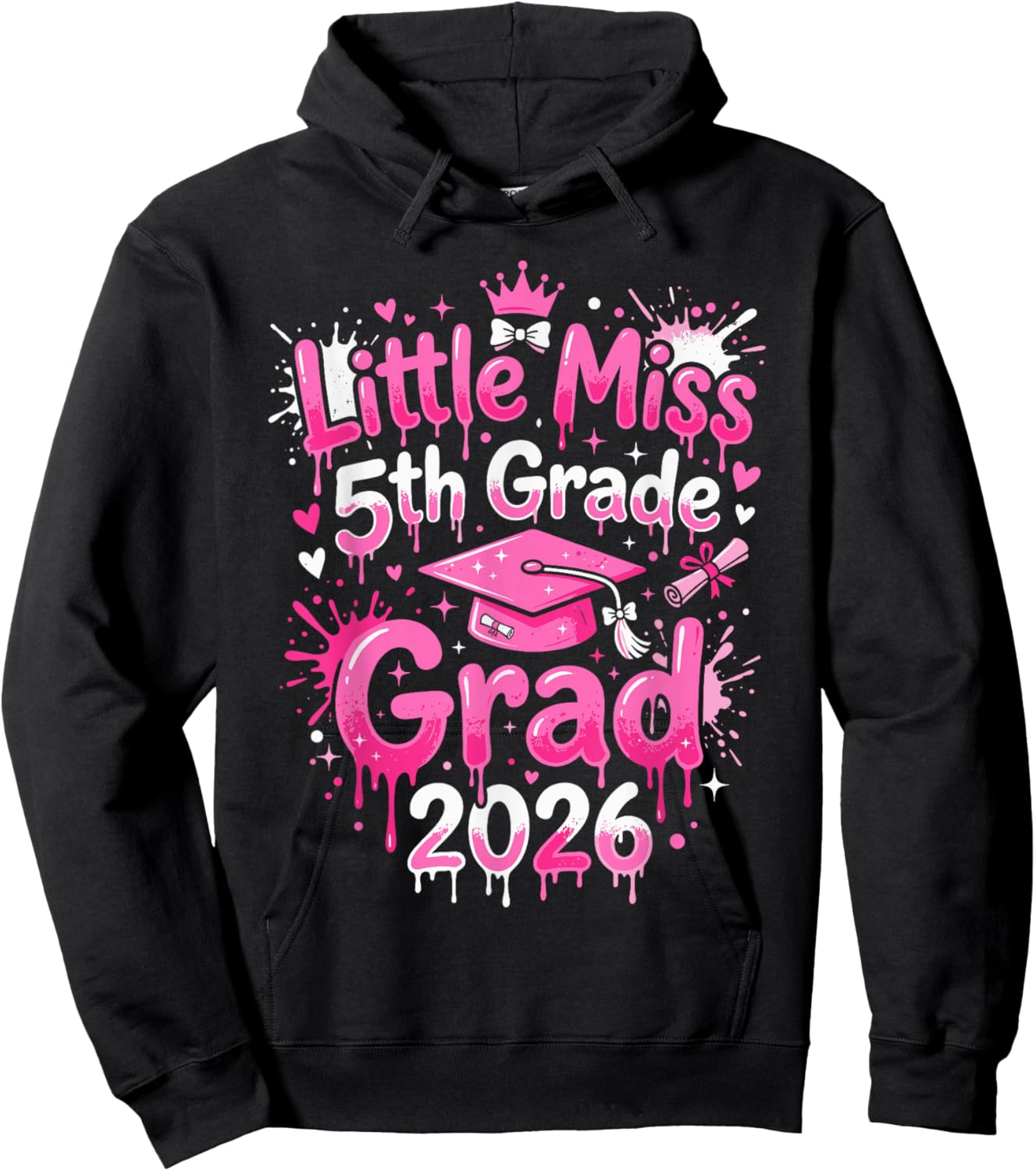 5th Grade Graduation Outfits Girls, Kids Little 5th Grade Hoodie - Hoodie | Black