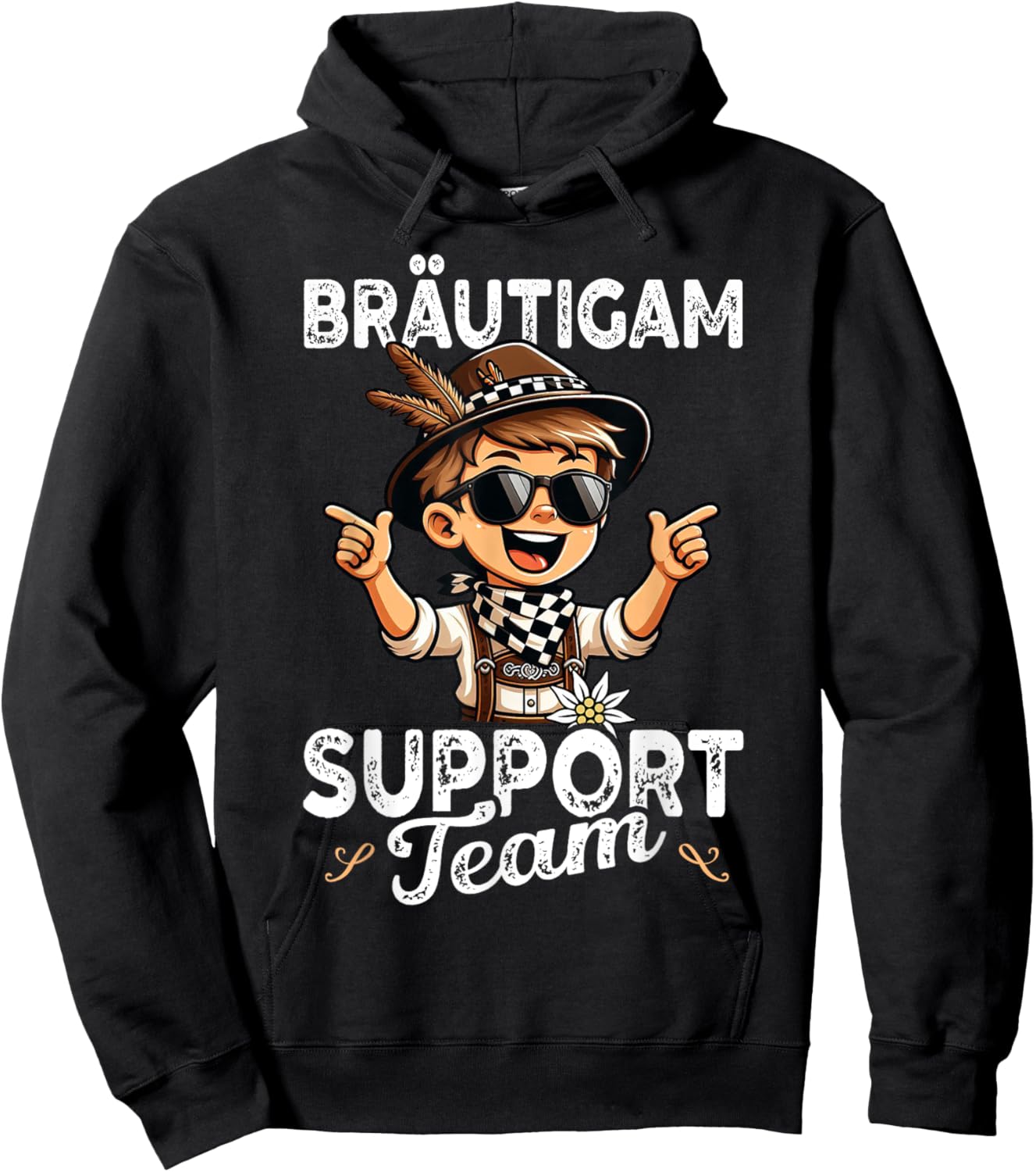Bräutigam Support Team JGA Junggesellenabschied Bräutigam Hoodie - Hoodie | Black