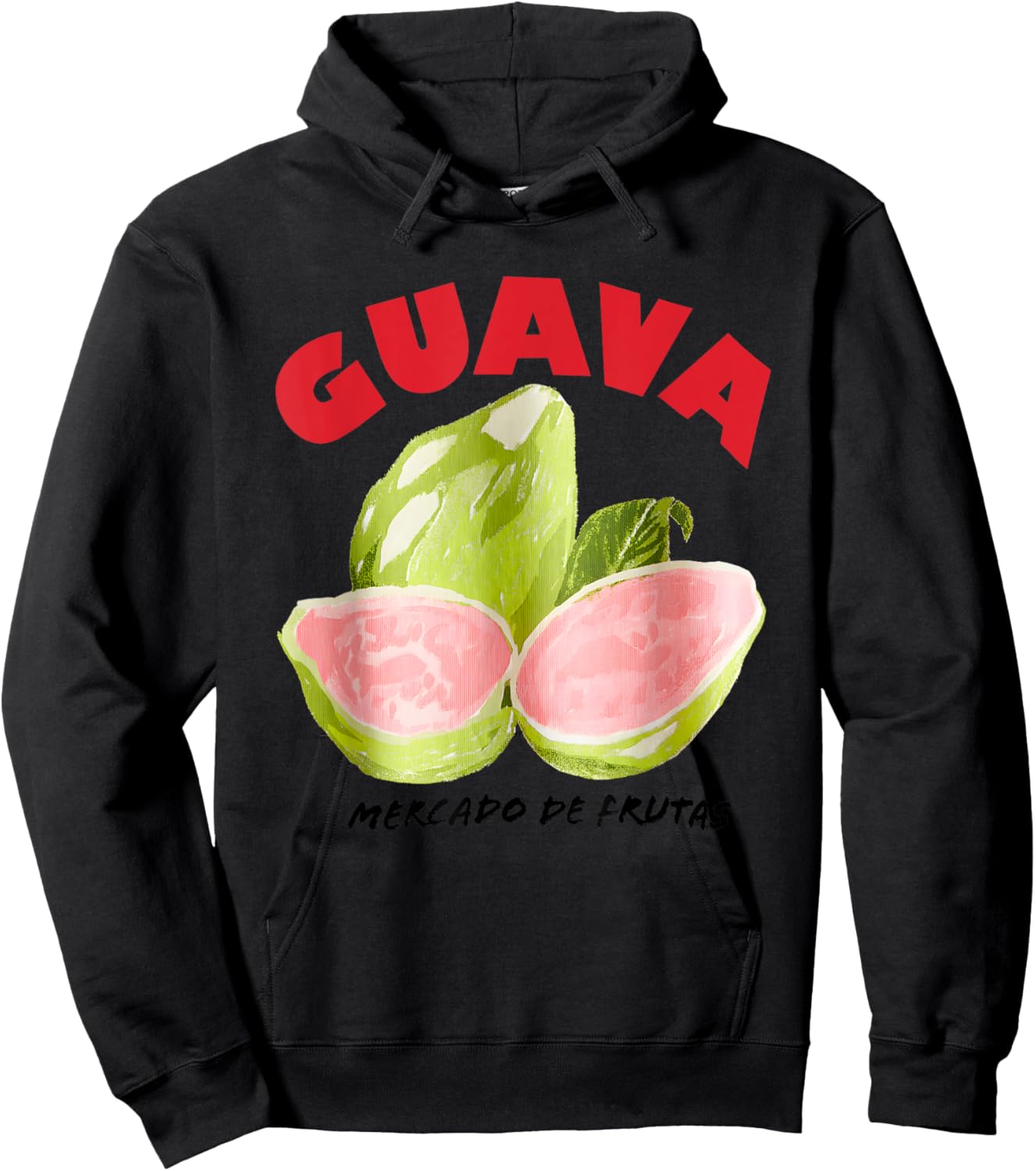 Guava Mercado De Frutas Funny Women Hoodie - Hoodie | Black