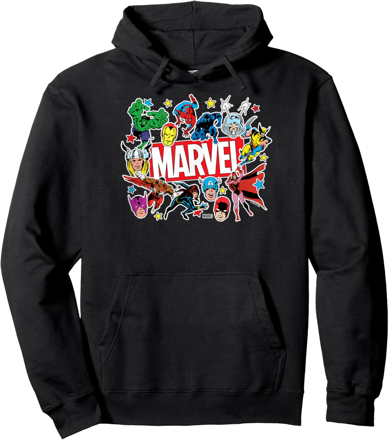 Marvel - Sticker Collage Hoodie - Hoodie | Black