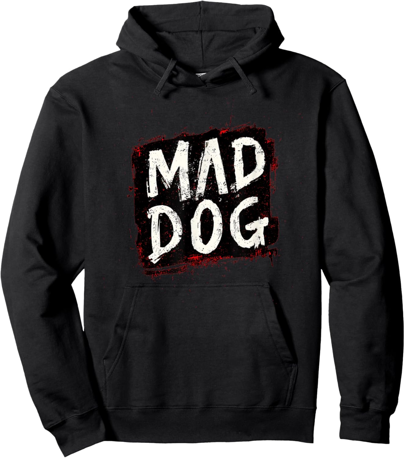 Nice Mad Dog Emblem for Statement Lovers Hoodie - Hoodie | Black