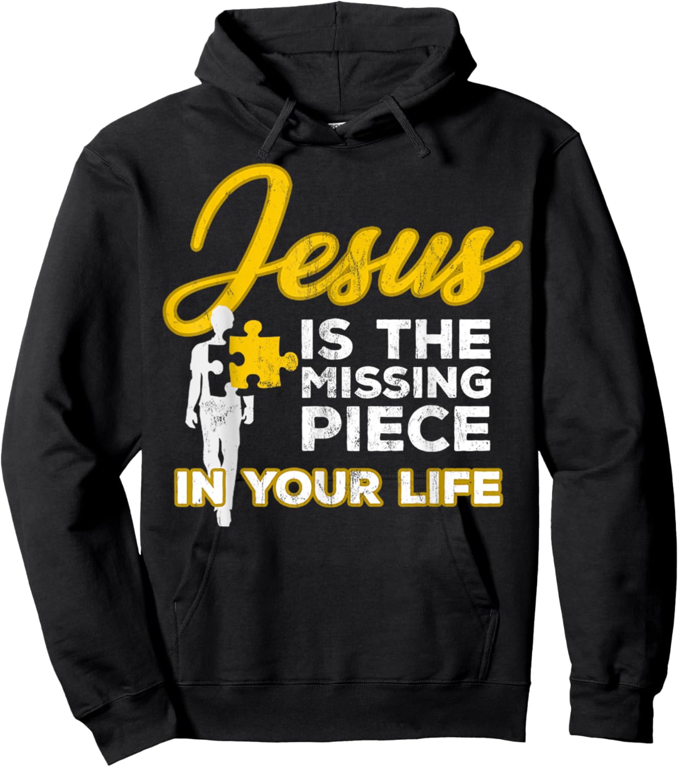 Jesus Is The Missing Piece In Your Life Christian Religion Hoodie - Hoodie | Black