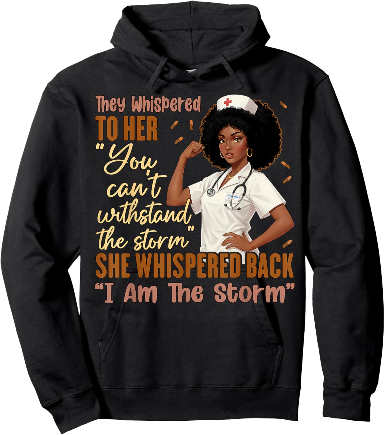 I Am The Storm Black History Nurse Melanin PICU MBU ER Women Hoodie - Hoodie | Black