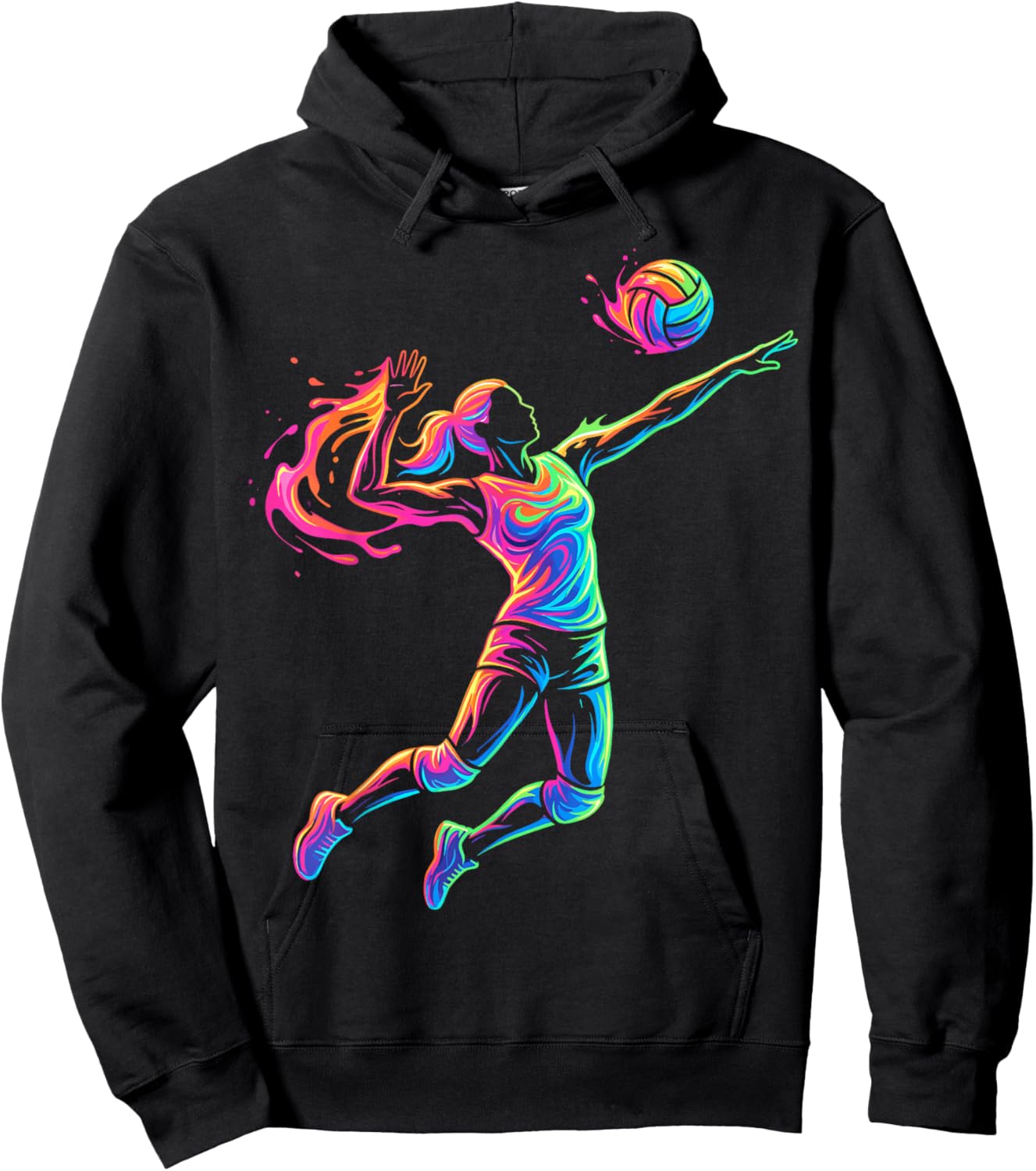 Joueur de Volleyball Femme Enfant et Fille Hoodie - Hoodie | Black