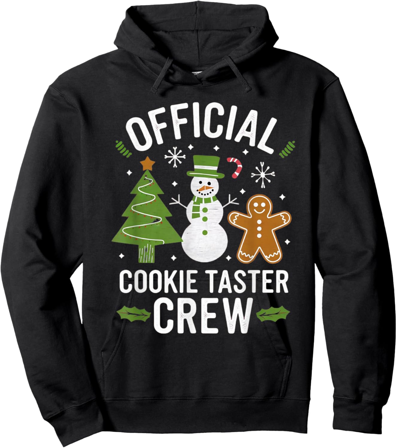 Official Christmas Cookie Tester Taster Baking Crew Toddler Hoodie - Hoodie | Black