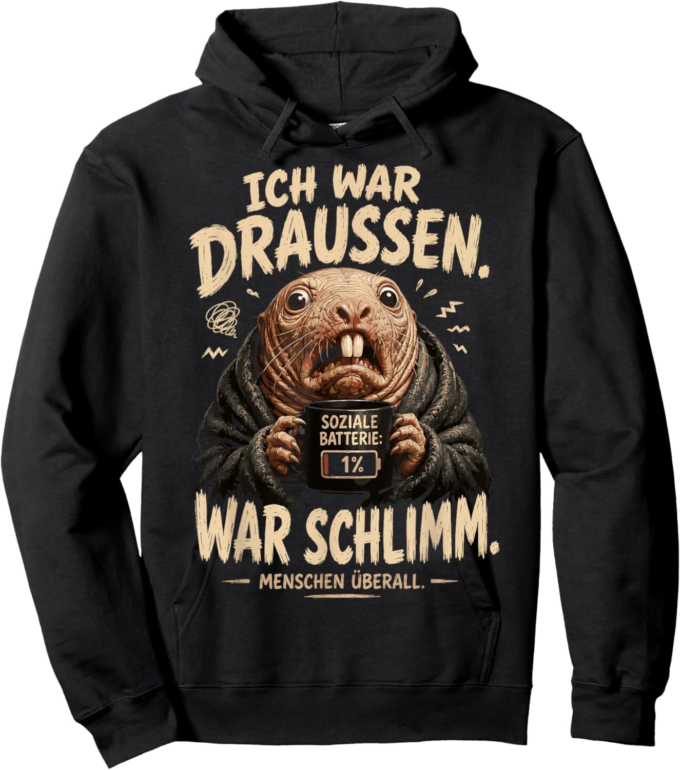 Sarkasmus Ironie Sarkastischer Spruch Humor Lustig Sarkasmus Hoodie - Hoodie | Black