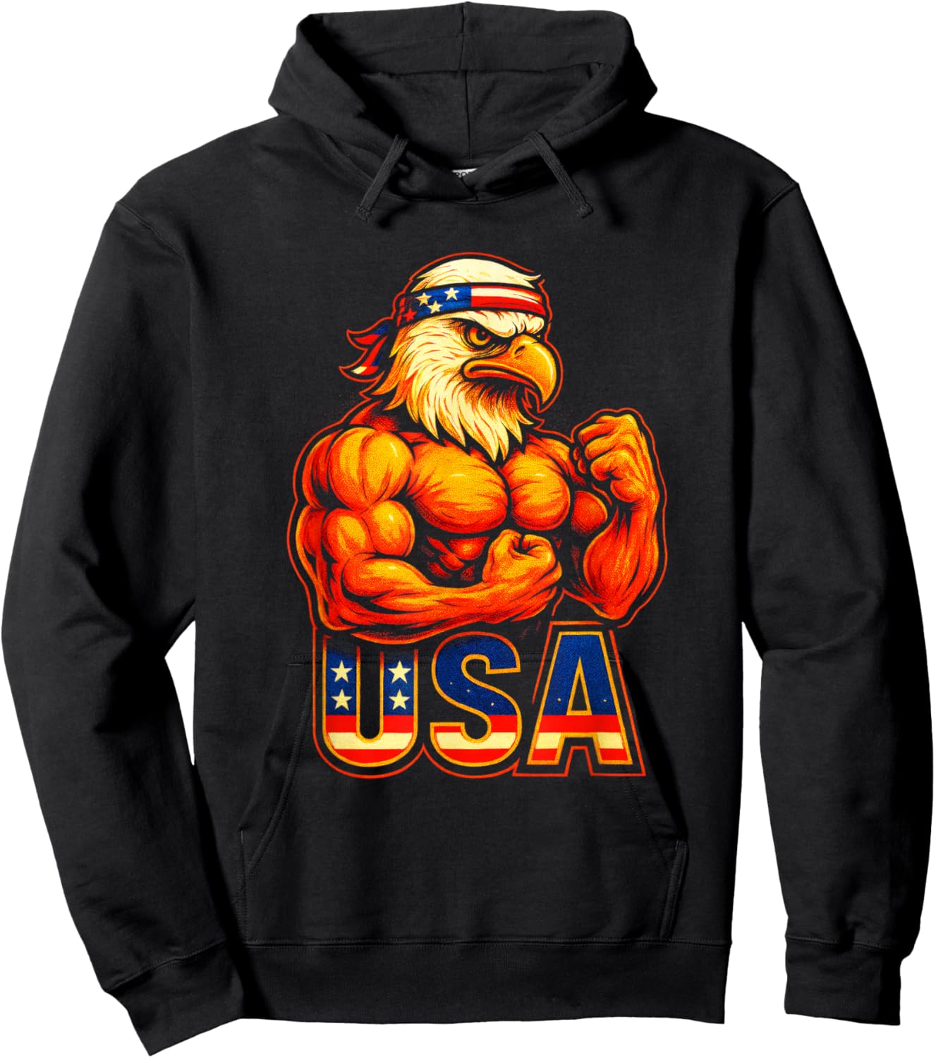 USA - American Bald Eagle Patriotic Pride Hoodie - Hoodie | Black