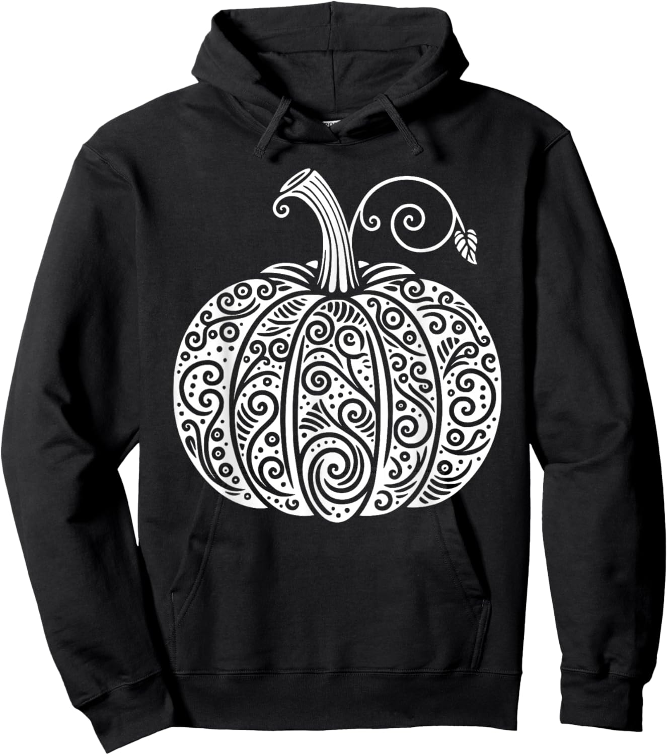Autumn Fall Pumpkin Shirt Women Cute Thanksgiving Halloween Hoodie - Hoodie | Black