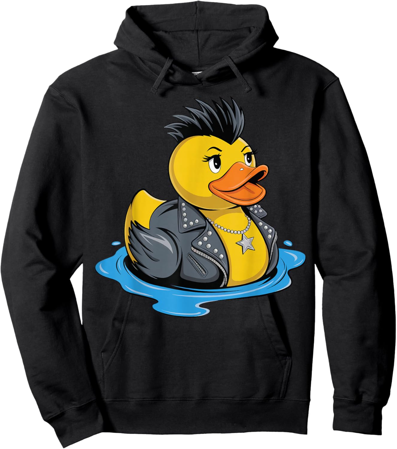 Rubber Duck Punk Hoodie - Hoodie | Black