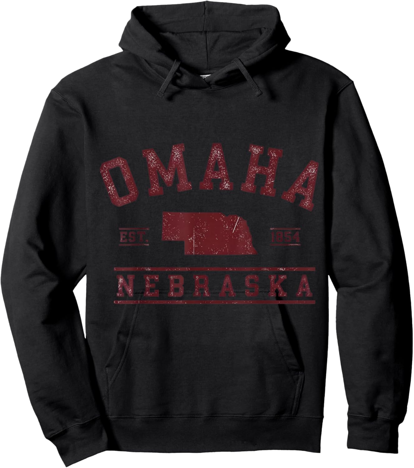Omaha Nebraska Est 1854 Hoodie - Hoodie | Black