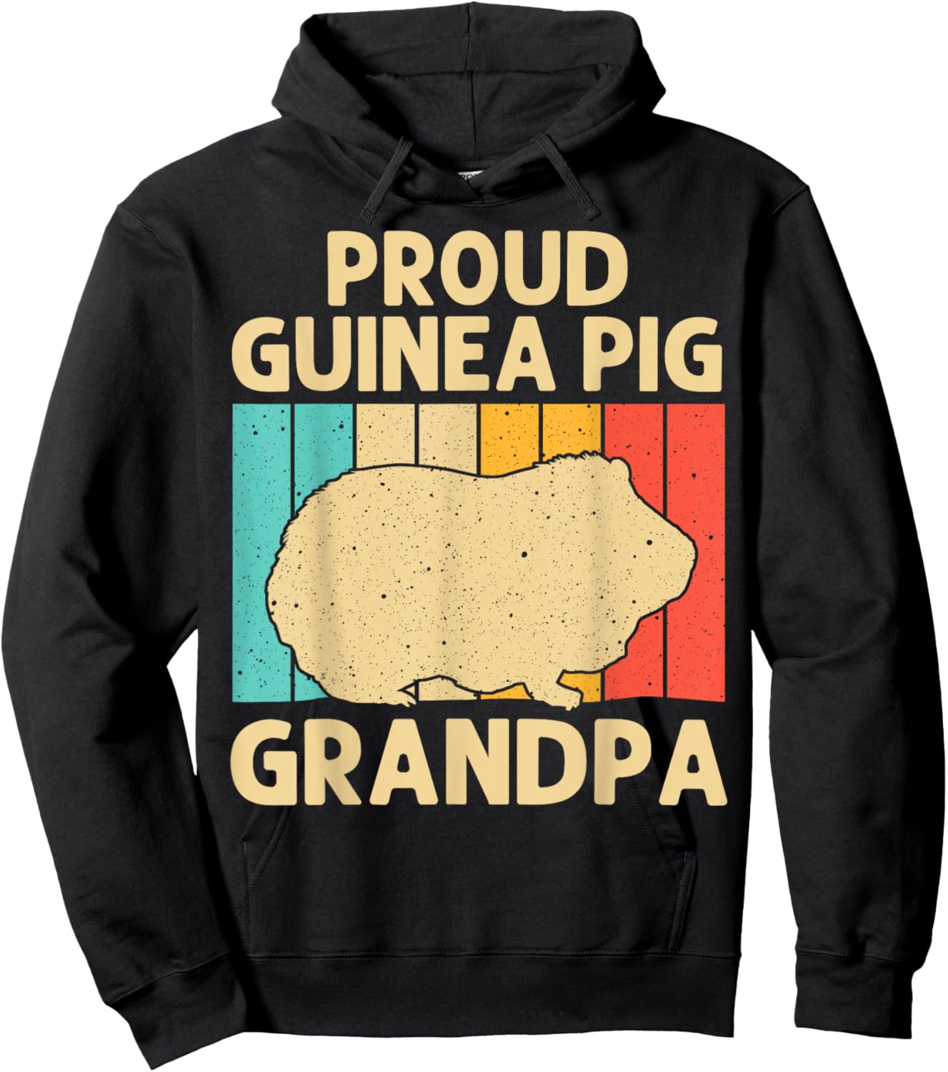Funny Guinea Pig For Grandpa Potato Pet Lover Fluffy Hoodie - Hoodie | Black