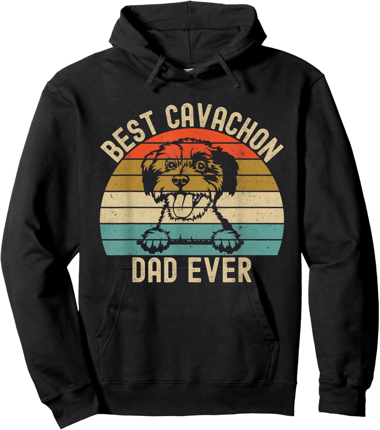 Best Cavachon Dad Ever Hoodie - Hoodie | Black