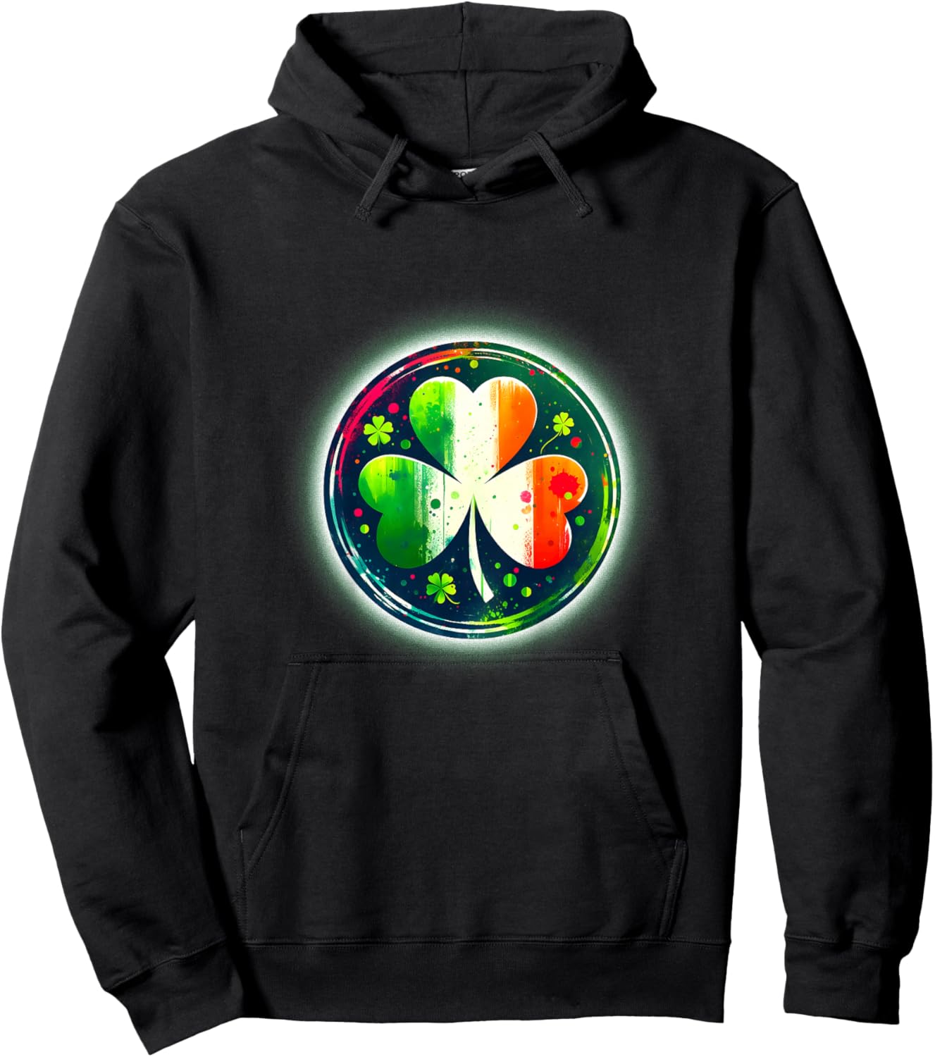 Kids Ireland Shamrock Irish Flag Shirt St Patricks Day Shirt Boys , Green, 2 Hoodie - Hoodie | Black