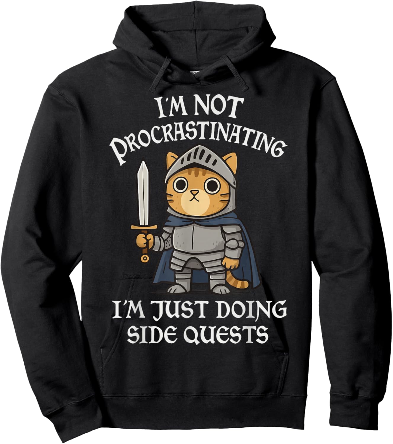 I'm Not Procrastinating I'm Just Doing Side Quests Hoodie - Hoodie | Black