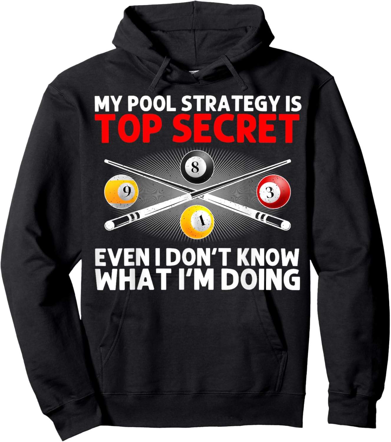 Best Pool Design Women Billiards Lover Pool Player Hoodie - Hoodie | Black