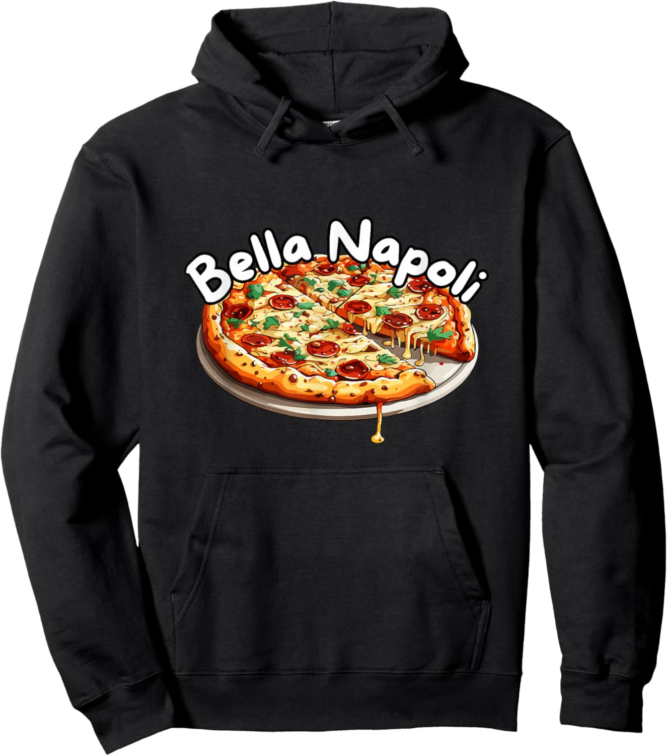 Bells Napoli Schlager Apres Ski Pizza Naples Hit Party Hoodie - Hoodie | Black