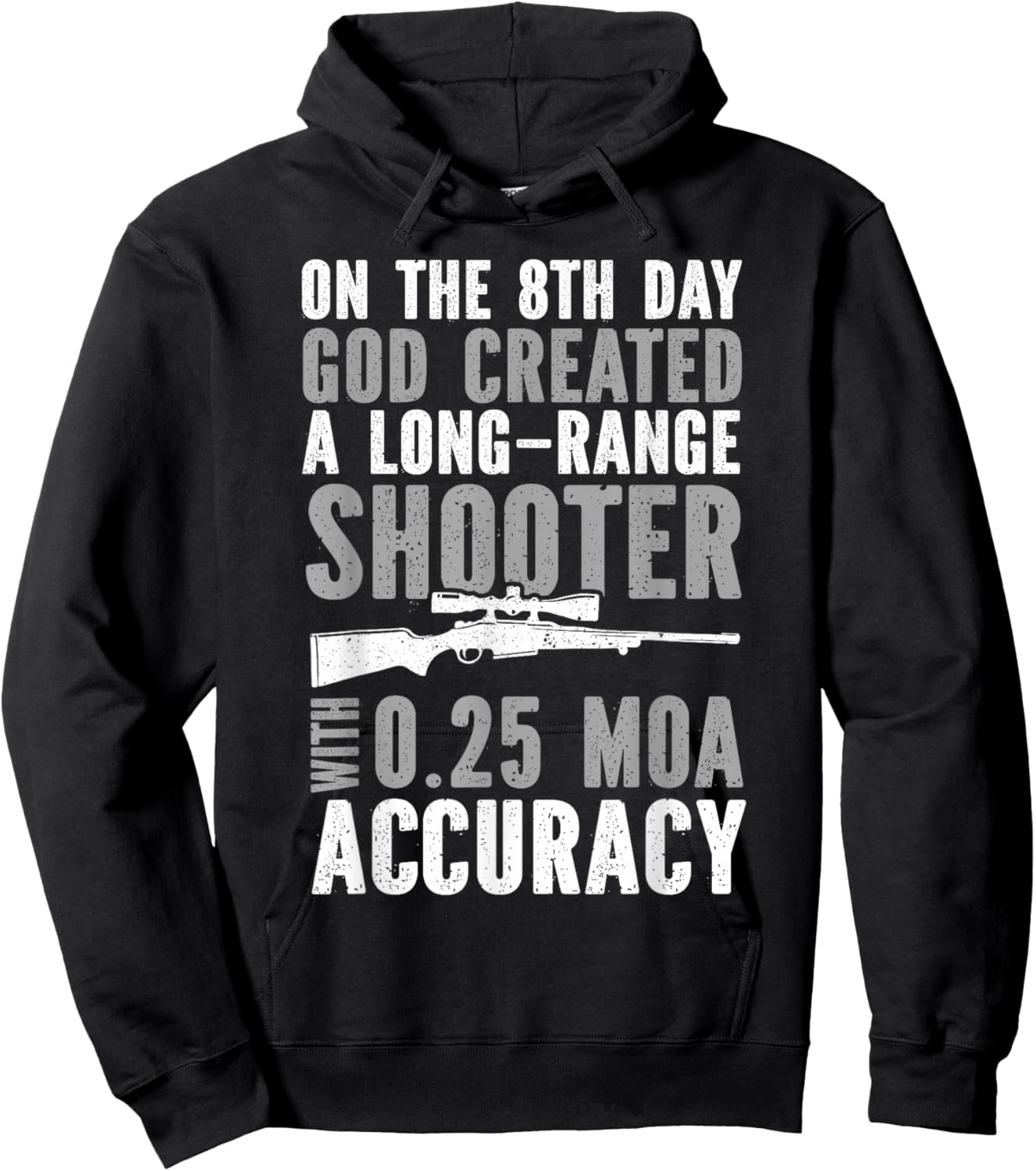 Long Range Shooting Marksman Precision Rifle Shooting Hoodie - Hoodie | Black