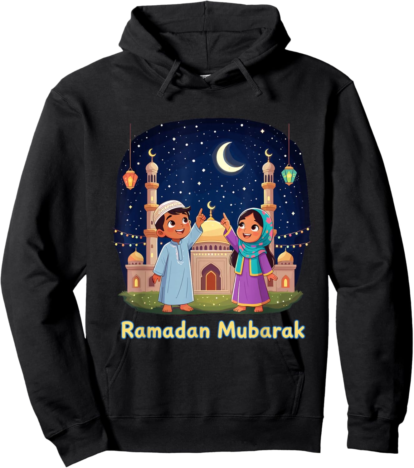 Islamische muslimische Männer Frauen Kinder Ramadan Geschenk Hoodie - Hoodie | Black