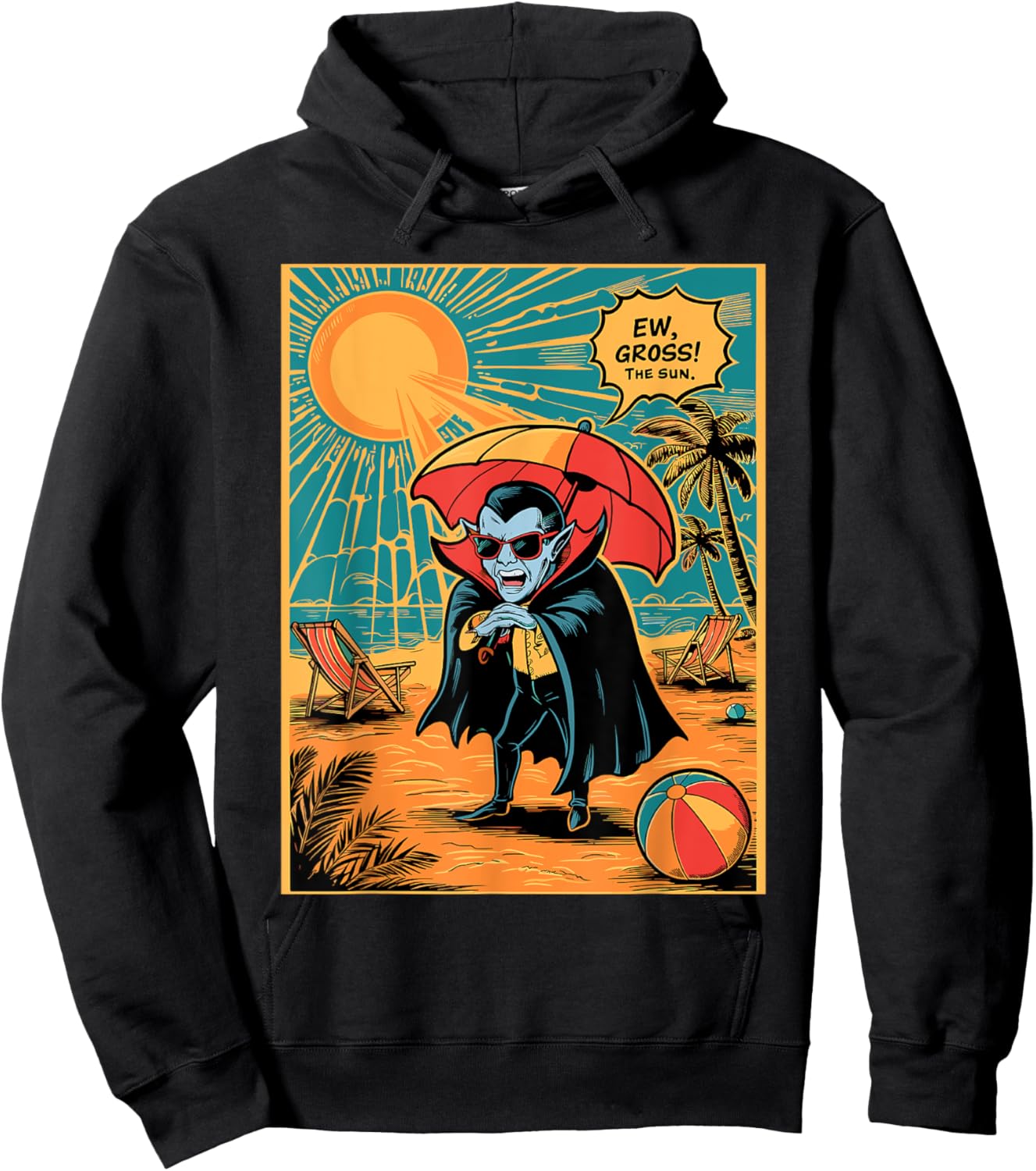 Ew Gross The Sun Gothic Hoodie - Hoodie | Black