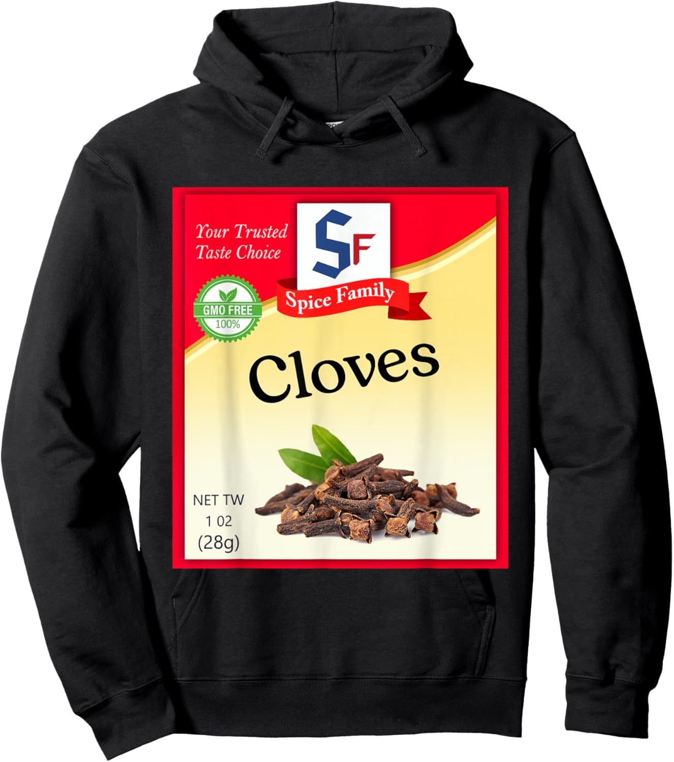 Cloves Condiment Costume Holiday Spice Costumes Hoodie - Hoodie | Black