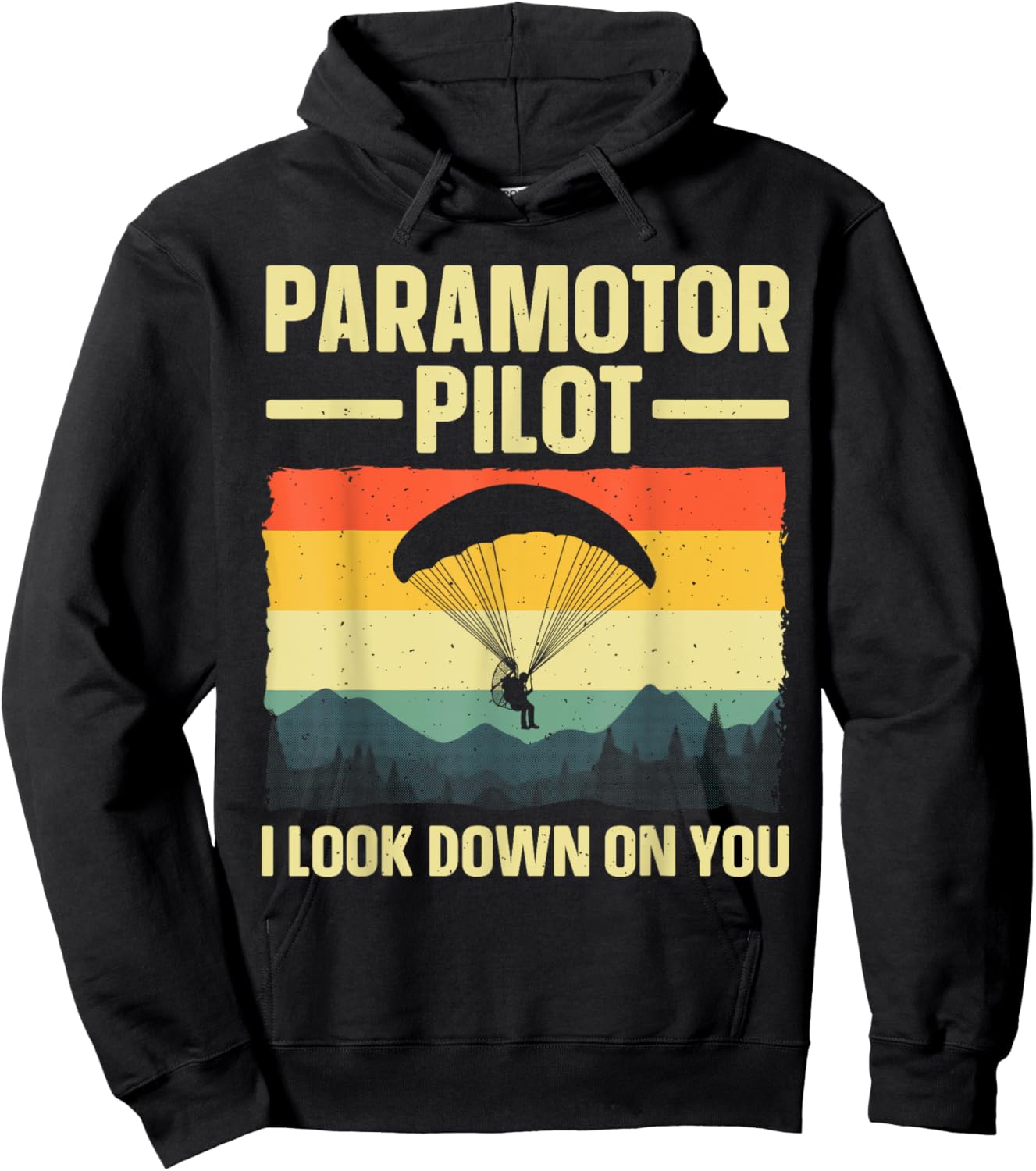 Funny Paramotor Art Women Paraglider Paramotor Lover Hoodie - Hoodie | Black