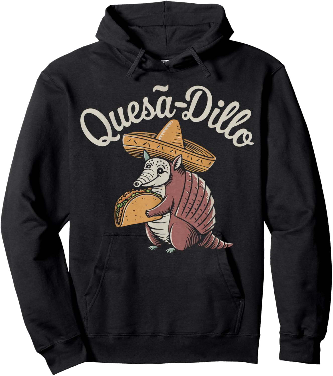 Funny Armadillo Quesadilla Hoodie - Hoodie | Black