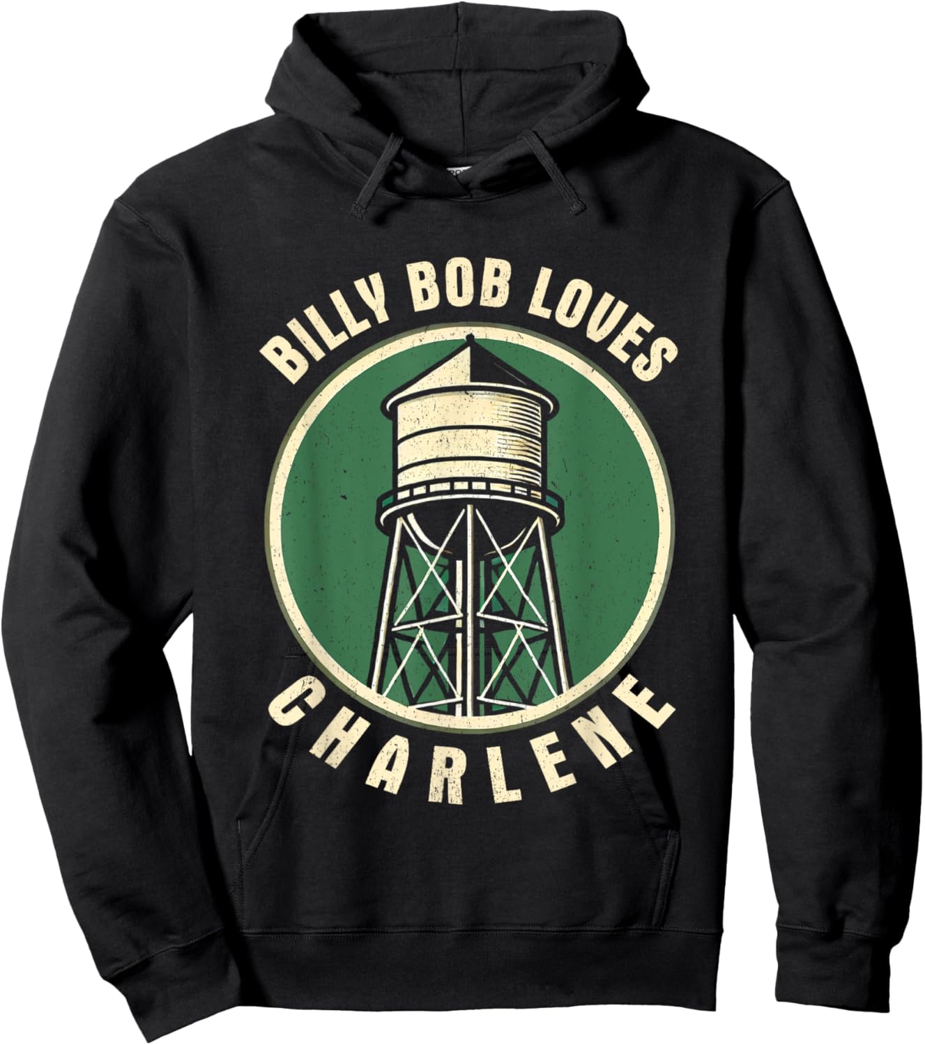 Valgory Limited Billy Bob Loves Charlene Funny Gifts Lover Heart Hoodie - Hoodie | Black