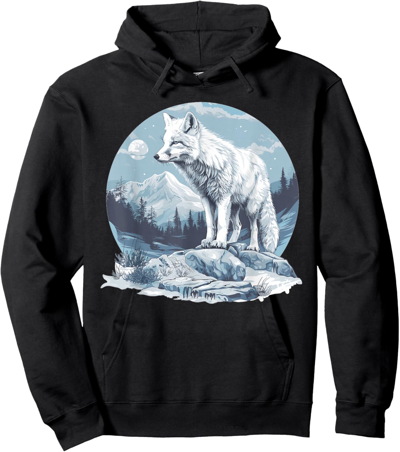 Arctic Foxes Lovers Arctic Fox Hoodie - Hoodie | Black