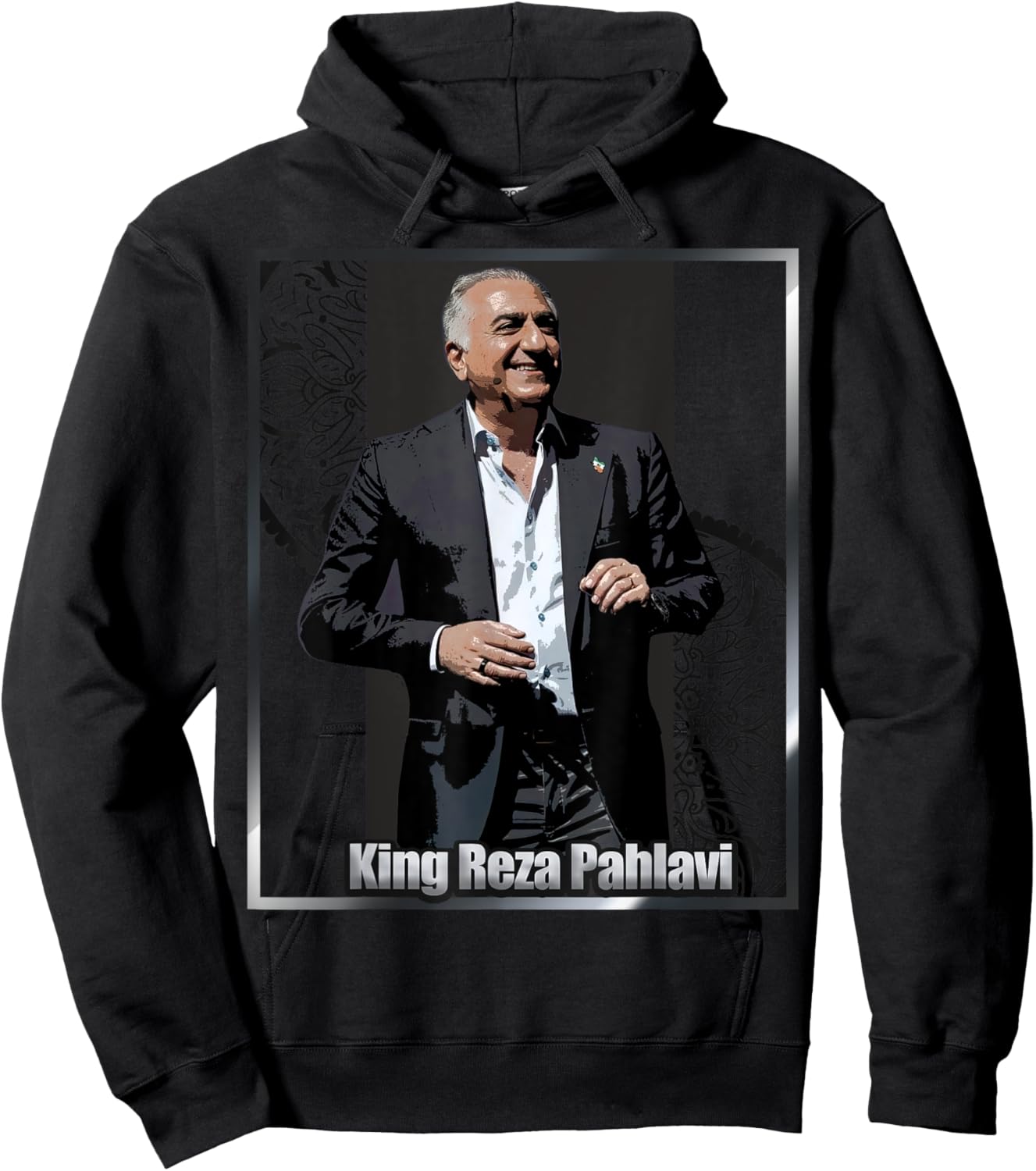 King Reza Pahlavi Hoodie - Hoodie | Black