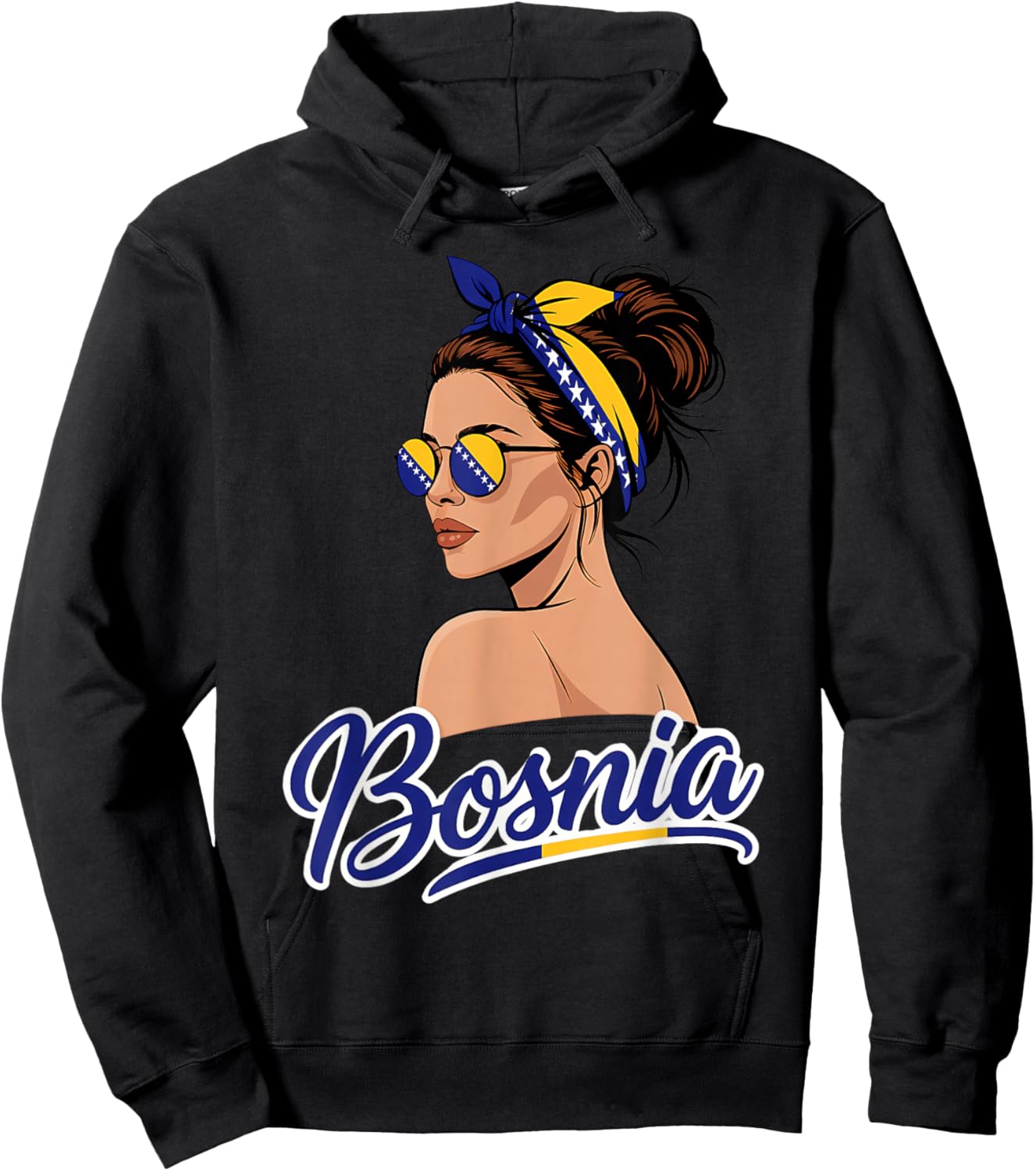 Bosnien und Herzegowina Flagge Bosnian Pride Hoodie - Hoodie | Black