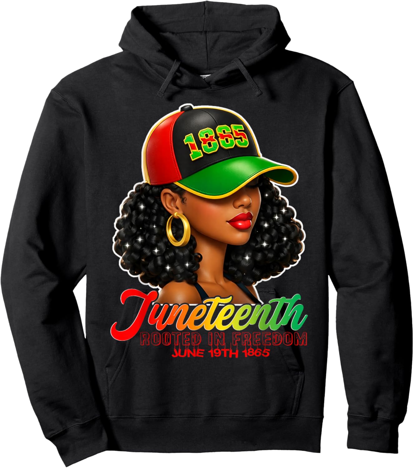 Juneteenth Black Women Rooted in Freedom Juneteenth Hoodie - Hoodie | Black
