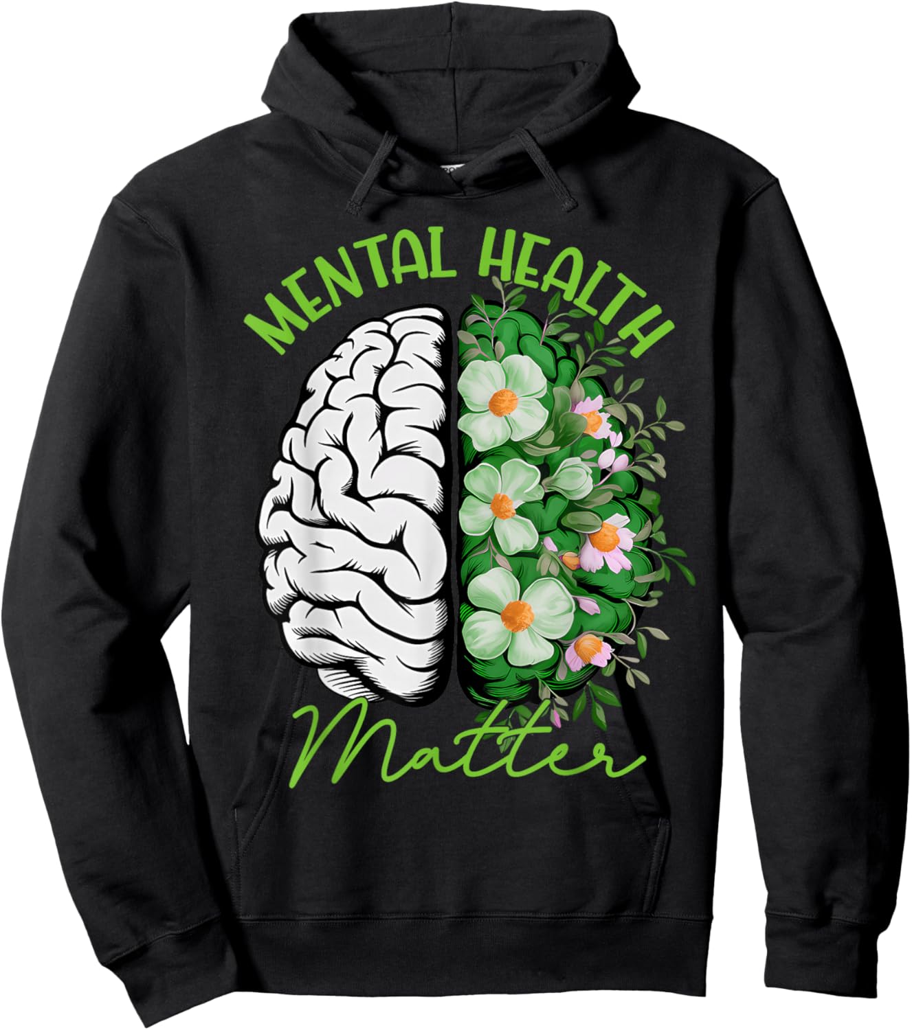 Motivational Support Warrior Mental Health Matter Gifts Hoodie - Hoodie | Black